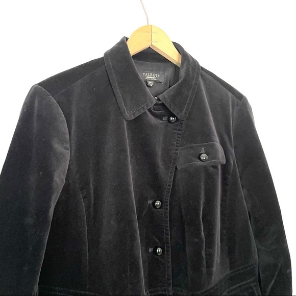 Talbots | Black Velvet Jacket - Picture 3 of 7